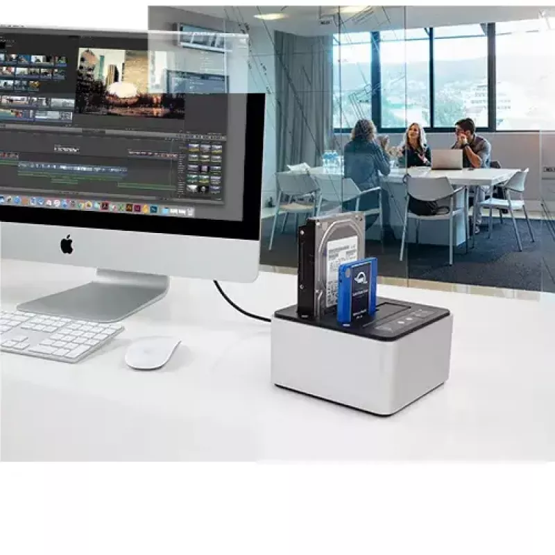 Drive Dock USB-C, telakointiasema hopea/musta