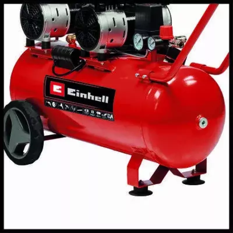 Einhell TE-AC 50 Silent 4020620 ilmakompressori, 1500 W, 50 l, 8 bar, punainen/musta
