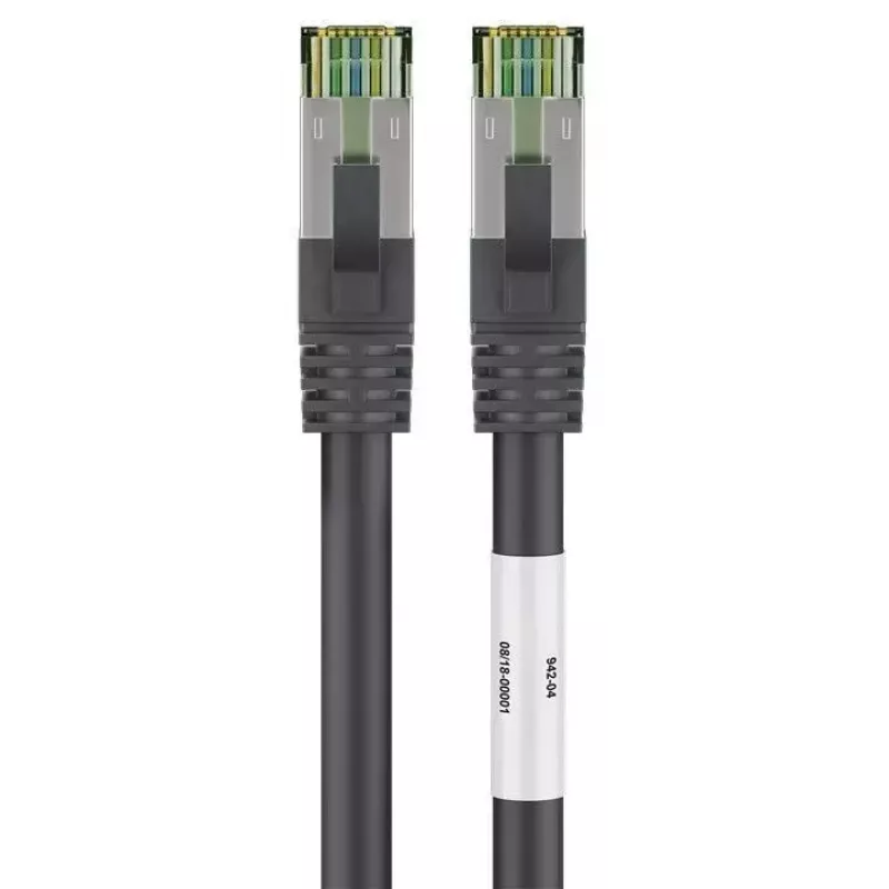 Verkkokaapeli Goobay CAT 8.1 patch-kaapeli RJ-45 Cat8.1 5 m musta