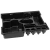 Bosch 1600A002UJ L-BOXX-sisäosa GTR 30 CE -laatanleikkurille, L-BOXX 136:lle, muovi, musta