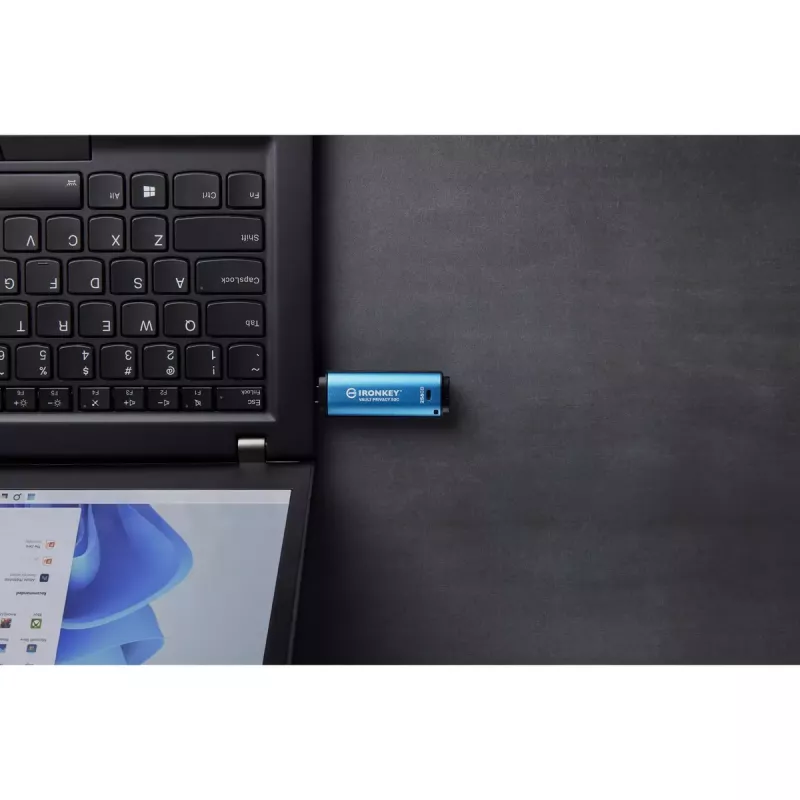 Kingston Technology IronKey 256 GB USB-C Vault Privacy 50C AES-256-salattu, FIPS 197