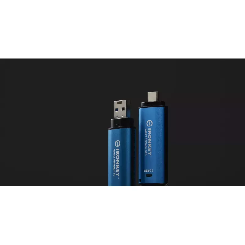 Kingston Technology IronKey 256 GB USB-C Vault Privacy 50C AES-256-salattu, FIPS 197