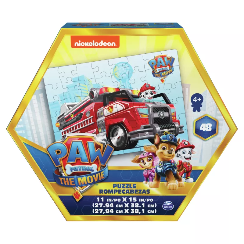 Pelit PAW Patrol Elokuva, 48-osainen palapeli yli 4-vuotiaille lapsille, Chase