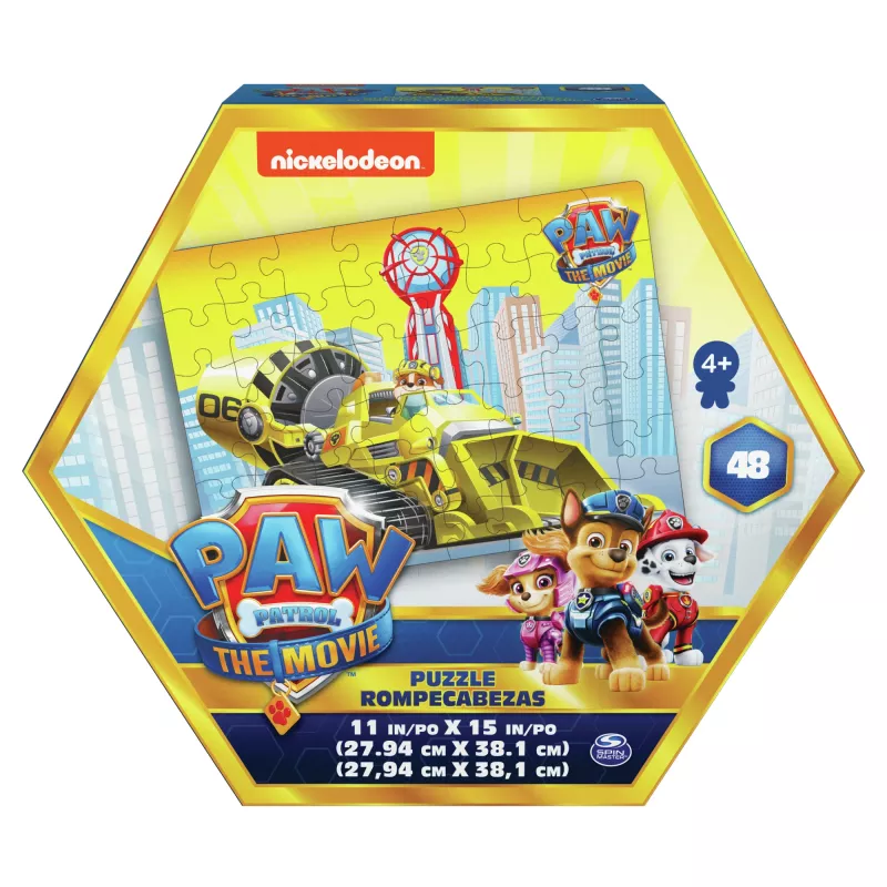 Pelit PAW Patrol Elokuva, 48-osainen palapeli yli 4-vuotiaille lapsille, Chase