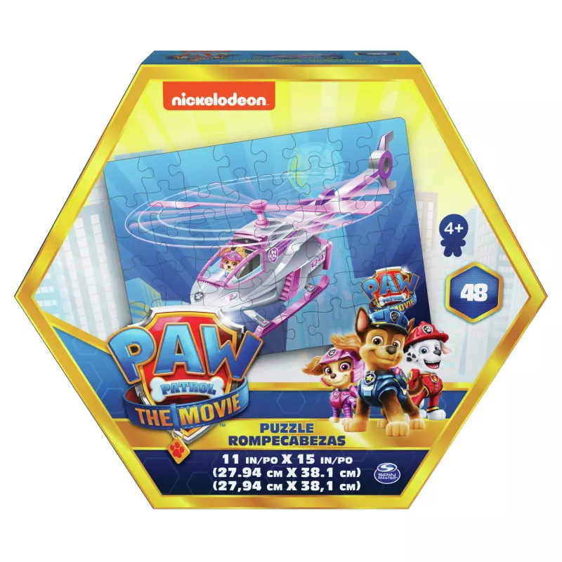 Pelit PAW Patrol Elokuva, 48-osainen palapeli yli 4-vuotiaille lapsille, Chase