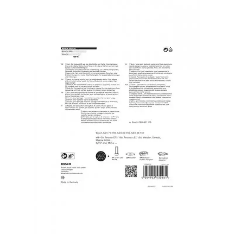 Bosch 2 608 900 007 kiertotyökalu hionta-/hiomatarvike hiomalautanen