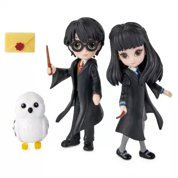 Wizarding World, Magical Minis Harry Potter ja Cho Chang ystävyyssetti olennon kanssa, lelu yli 5-vuotiaille lapsille