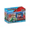 Playmobil rahtivarasto -setti PLAYMOBIL 70773 lastausrampilla ja trukilla