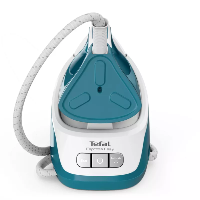 Tefal Express Easy SV6131E0 höyrysilitysasema, 5,8 bar, 120 g/min, 350 g/min höyrysuihku, 1,7 l, automaattinen virrankatkaisu, valkoinen/turkoosi