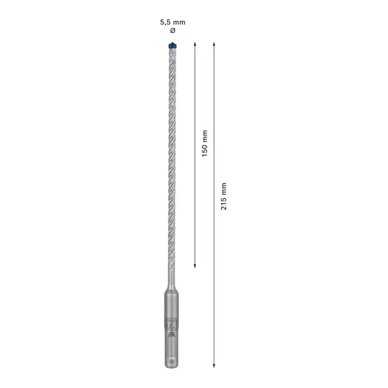 Pora Bosch SDS plus-7X 5,5 mm 215 mm