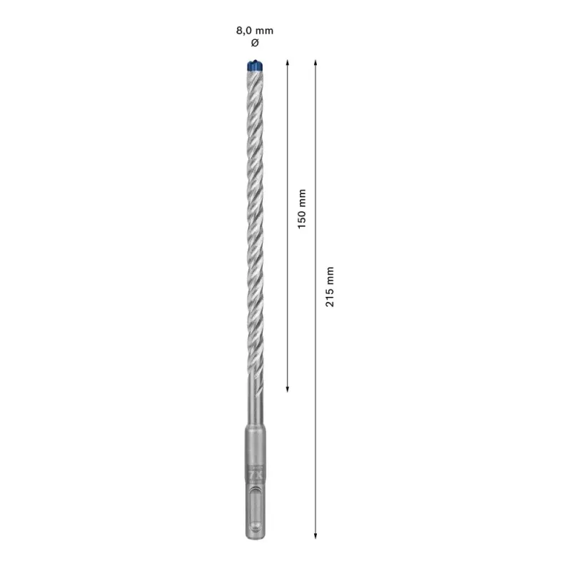Bosch SDS plus-7X pora 8 mm 215 mm