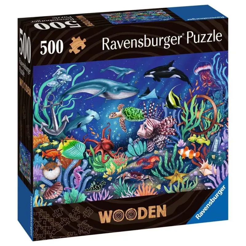 Ravensburger 17515 palapeli 500 palaa eläimet meren alla