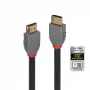 Lindy 1m Ultra High Speed HDMI -kaapeli, Anthra Line, 1 m, HDMI Type-A (standardi), HDMI Type-A (standardi), 3D, 48 Gbit/s, musta