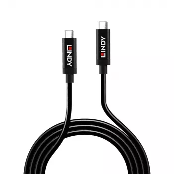 Lindy 5m aktiivinen USB 3.2 Gen 2 C/C -kaapeli, 5 m, USB C, USB C, USB 3.2 Gen 2 (3.1 Gen 2), 10 Gbit/s, musta