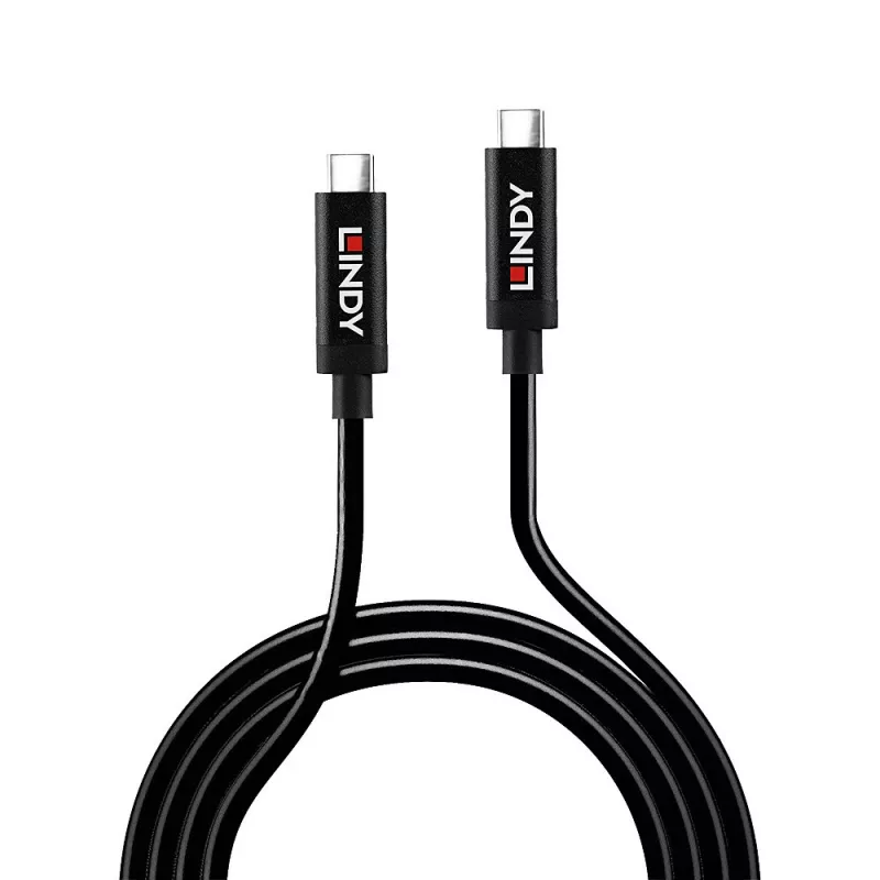 Lindy 5m aktiivinen USB 3.2 Gen 2 C/C -kaapeli, 5 m, USB C, USB C, USB 3.2 Gen 2 (3.1 Gen 2), 10 Gbit/s, musta