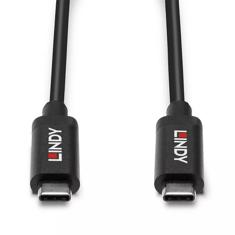 Lindy 5m aktiivinen USB 3.2 Gen 2 C/C -kaapeli, 5 m, USB C, USB C, USB 3.2 Gen 2 (3.1 Gen 2), 10 Gbit/s, musta