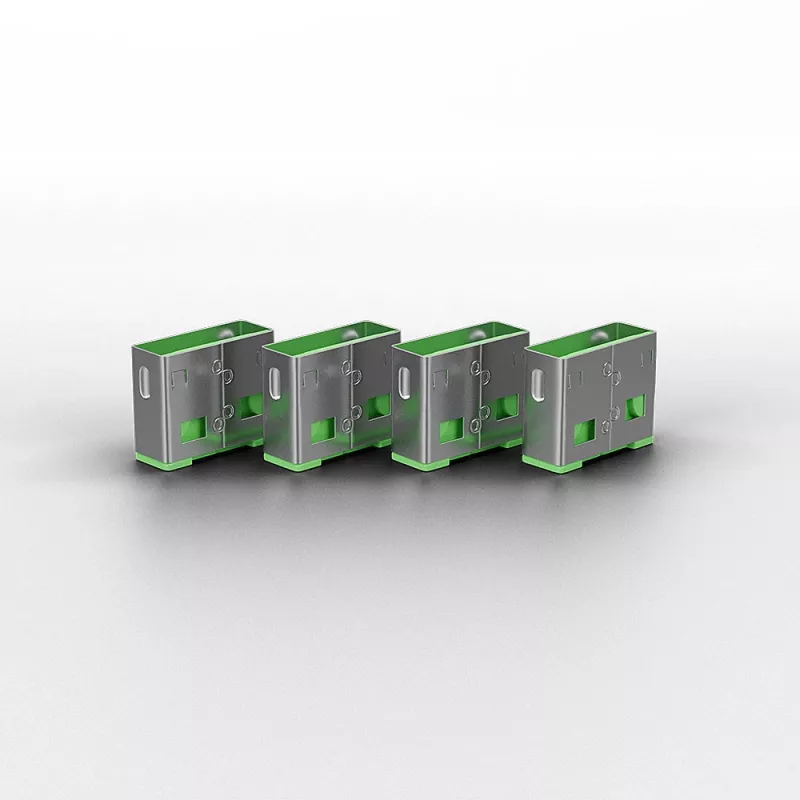 Lindy USB-porttitulppa (ilman avainta) – 10 kpl pakkaus, värikoodi: vihreä