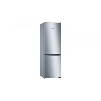 Bosch Serie 2 KGN33NLEB jääkaappipakastin, vapaasti seisova, 279 l, No Frost, E, ruostumaton teräs