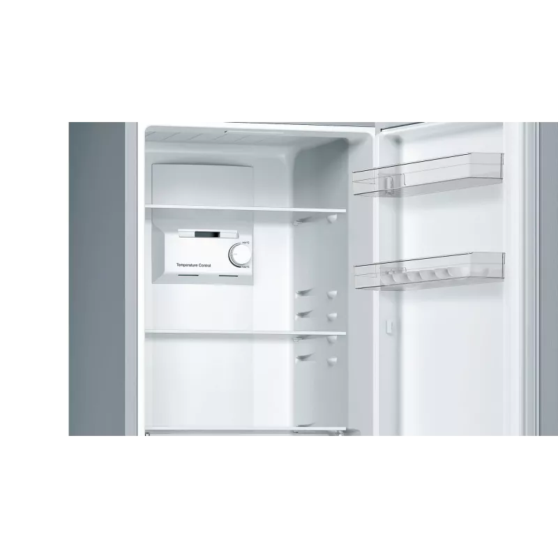 Bosch Serie 2 KGN33NLEB jääkaappipakastin, vapaasti seisova, 279 l, No Frost, E, ruostumaton teräs