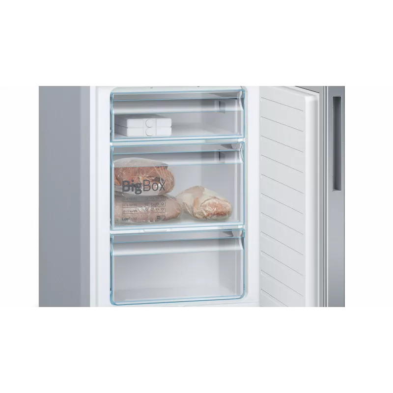 Bosch Serie 6 KGE39ALCA jääkaappipakastin, vapaasti seisova, 201 cm, pakastin 94 l, C, ruostumaton teräs
