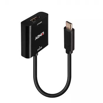 Lindy USB Type C - DisplayPort 4K144 -muunnin, USB Type-C, DisplayPort-lähtö, 3840 x 2160 pikseliä