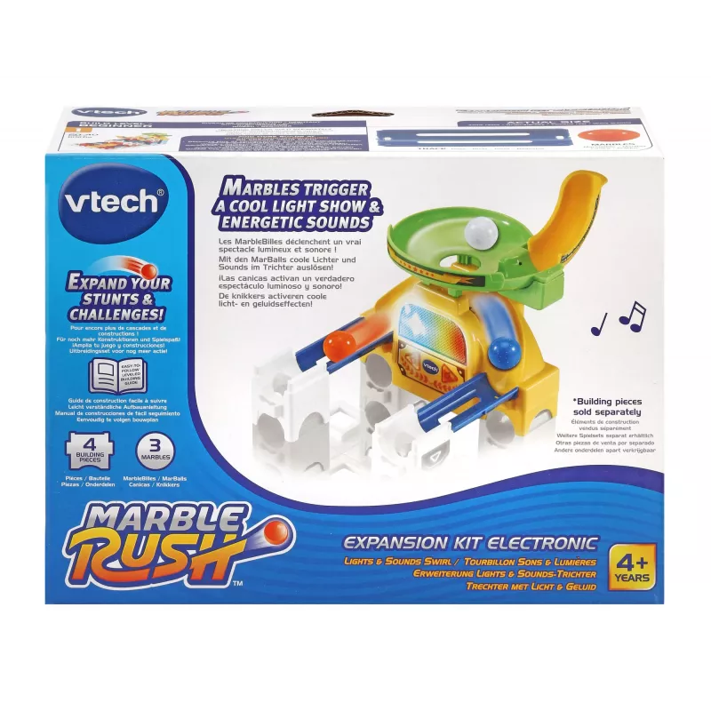 VTech Marble Rush -laajennussarja elektroninen - suppilo, 4 vuotta, ääni, AA, muovi, monivärinen