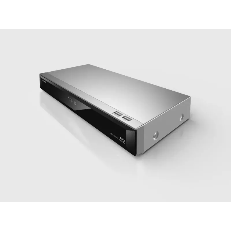 Panasonic DMR-BST765AG 3D Blu-ray-tallennin 500 Gt:n kiintolevyllä, hopea/musta
