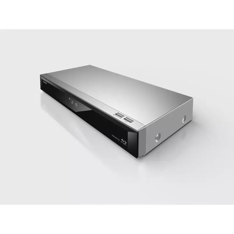 Panasonic DMR-BST765AG 3D Blu-ray-tallennin 500 Gt:n kiintolevyllä, hopea/musta