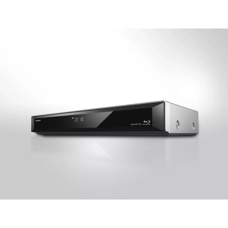 Panasonic DMR-BST765AG 3D Blu-ray-tallennin 500 Gt:n kiintolevyllä, hopea/musta