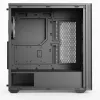 Mini Tower -tietokonekotelo Aerocool D301A musta puu ATX-virtalähde