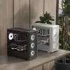 Mini Tower -tietokonekotelo Aerocool D301A musta puu ATX-virtalähde