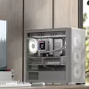 Mini Tower -tietokonekotelo Aerocool D301A musta puu ATX-virtalähde