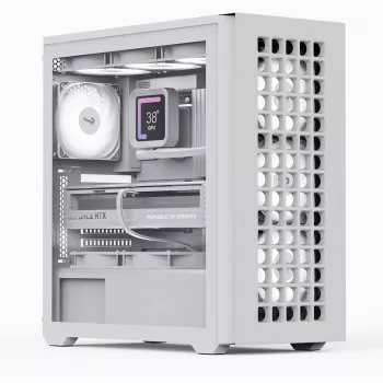 Aerocool D502A Midi Tower valkoinen