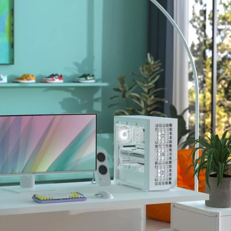 Aerocool D502A Midi Tower valkoinen