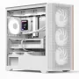 Aerocool D301A Mini Tower valkoinen, puu