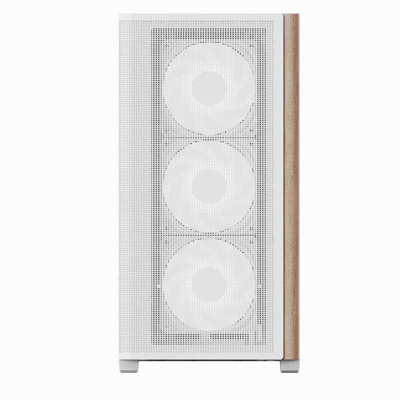 Aerocool D301A Mini Tower valkoinen, puu