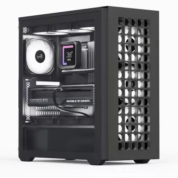Aerocool D502A Midi Tower musta