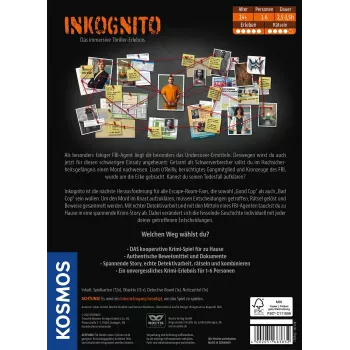 Kosmos Masters of Crime - Inkognito 150 min lautapeli etsivä