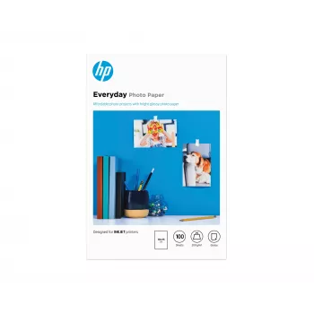 HP Everyday valokuvapaperi, kiiltävä, 200 g/m², 10 x 15 cm (101 x 152 mm), 100 arkkia