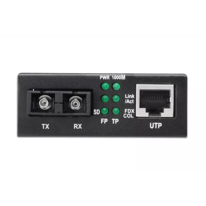 DIGITUS Professional Gigabit mediakonvertteri, RJ45 / SC (DN-82121-1)