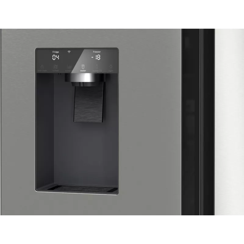 Bosch Serie 6 KFI96APEA French Door -jääkaappipakastin, 574 l (375 l jääkaappi + 199 l pakastin), energialuokka E, Home Connect, harjattu ruostumaton teräs