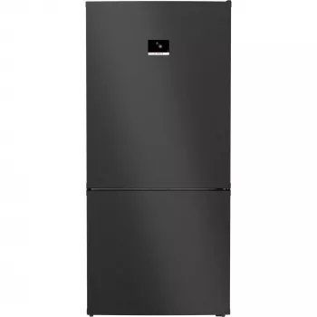 Bosch Serie 8 KGP86AXB0N vapaasti seisova jääkaappipakastin, 621 l (419 l jääkaappi + 202 l pakastin), energialuokka B, 186 cm, Home Connect, musta ruostumaton teräs
