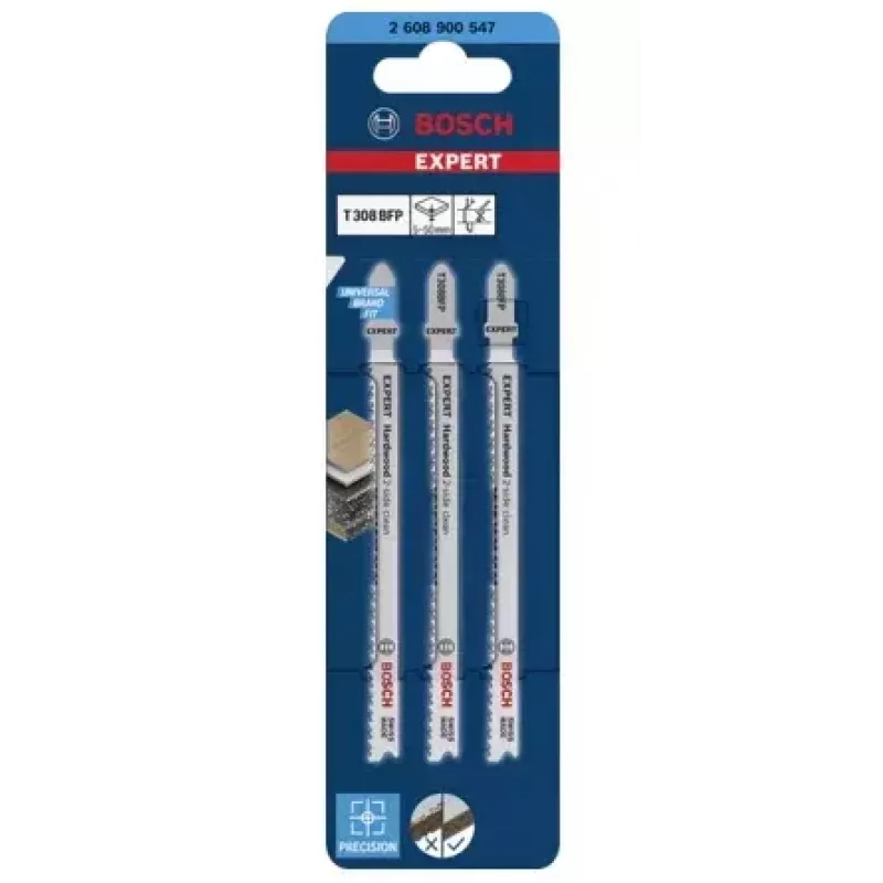Bosch T 308 BFP pistosahanterä bimetaali 3 kpl
