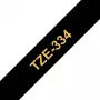 Tarratulostinauha Brother TZE334 12 mm kulta mustalla