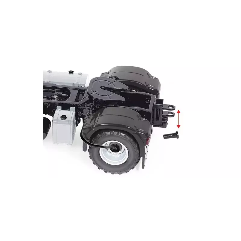 Kuorma-auto/perävaunu-malli Wiking 077652 esikoottu 1:32