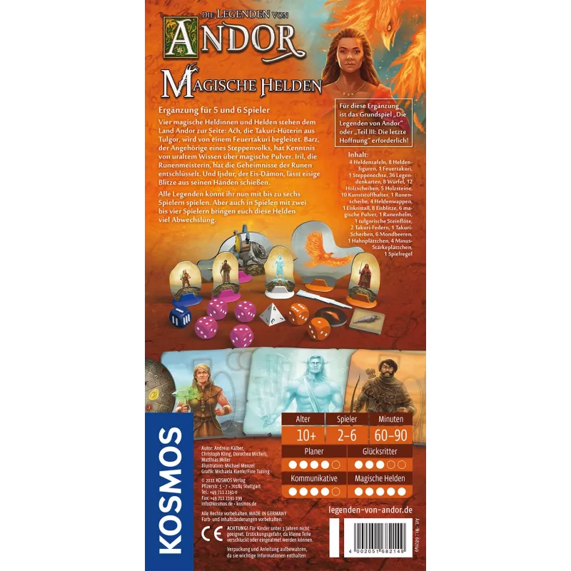 Kosmos Die Legenden von Andor - Magische Helden lautapeli strategia