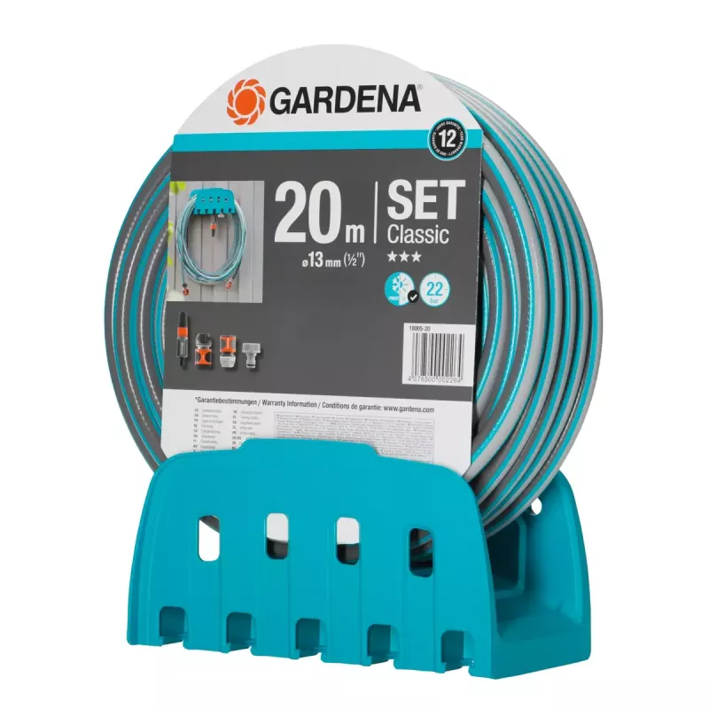 Puutarhaletku Gardena 18005-50 20 m maanpäällinen sininen