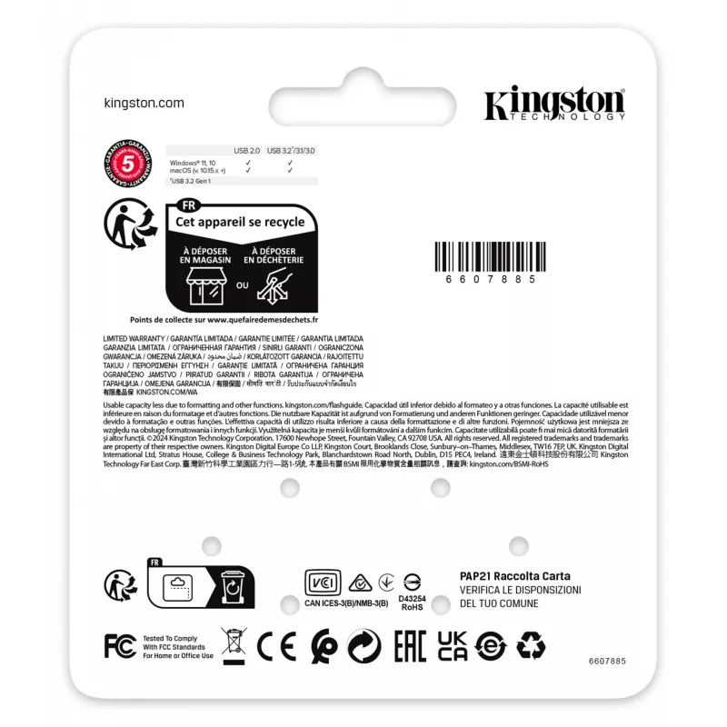 USB-muistitikku Kingston 64GB USB Type-A DataTraveler SE9 G3