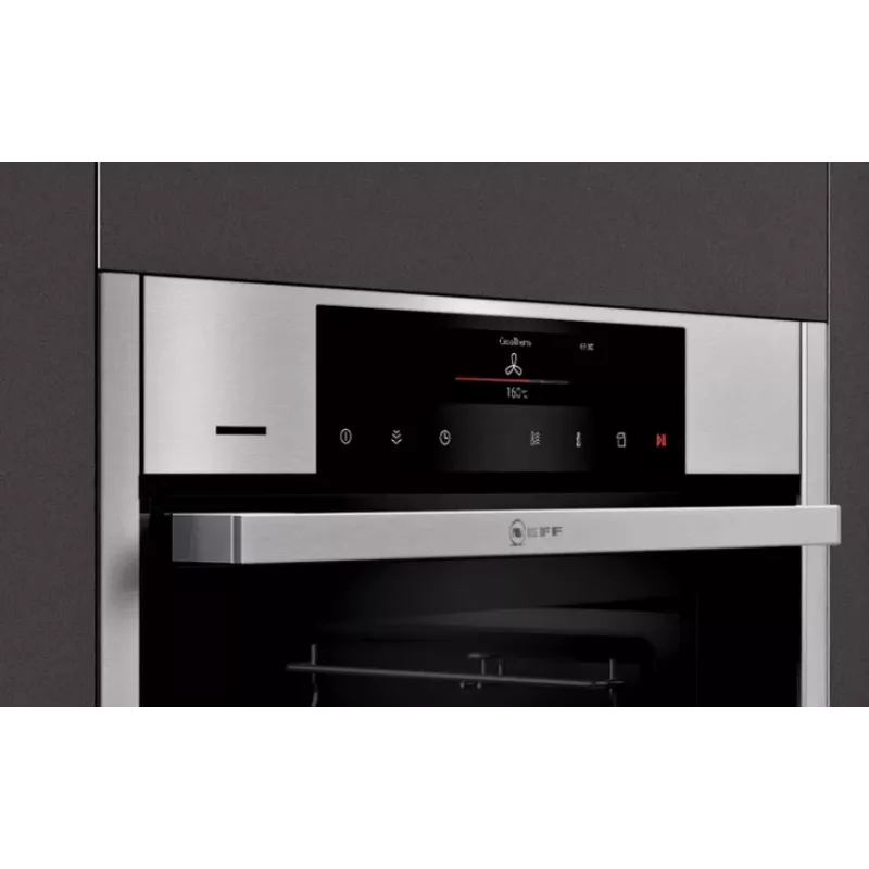 Neff N90 71 L musta, ruostumaton teräs