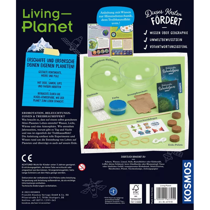 Kosmos Living Planet, kokeilupakkaus, ekologia, 7 vuotta